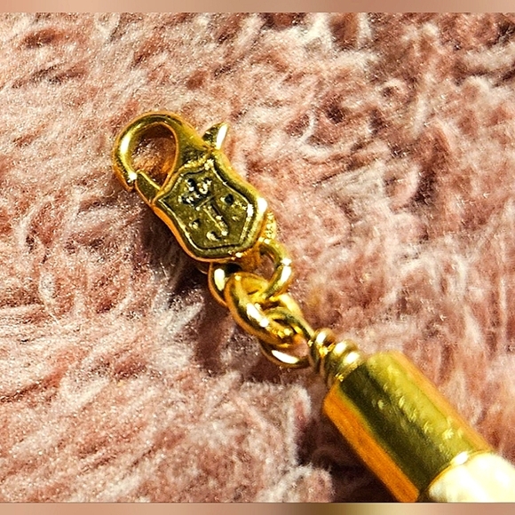 JUICY Couture White Multi Strand Crown Peace Pearl Heart Bling Charm Bracelet - Picture 5 of 14